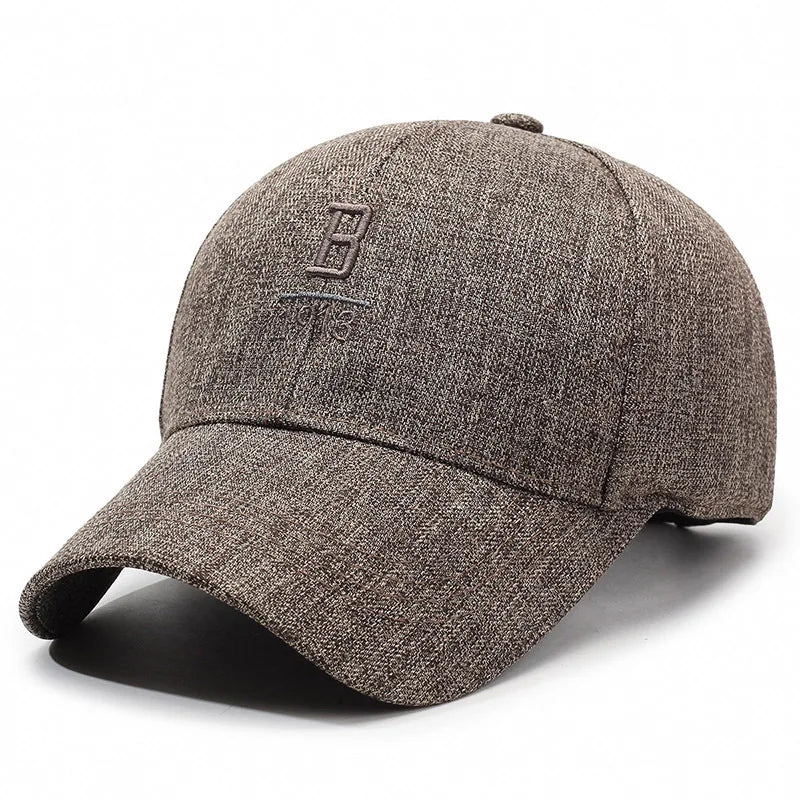 New Black Baseball Caps For Men Women Sunhat Solid Letter Sunscreen Cap