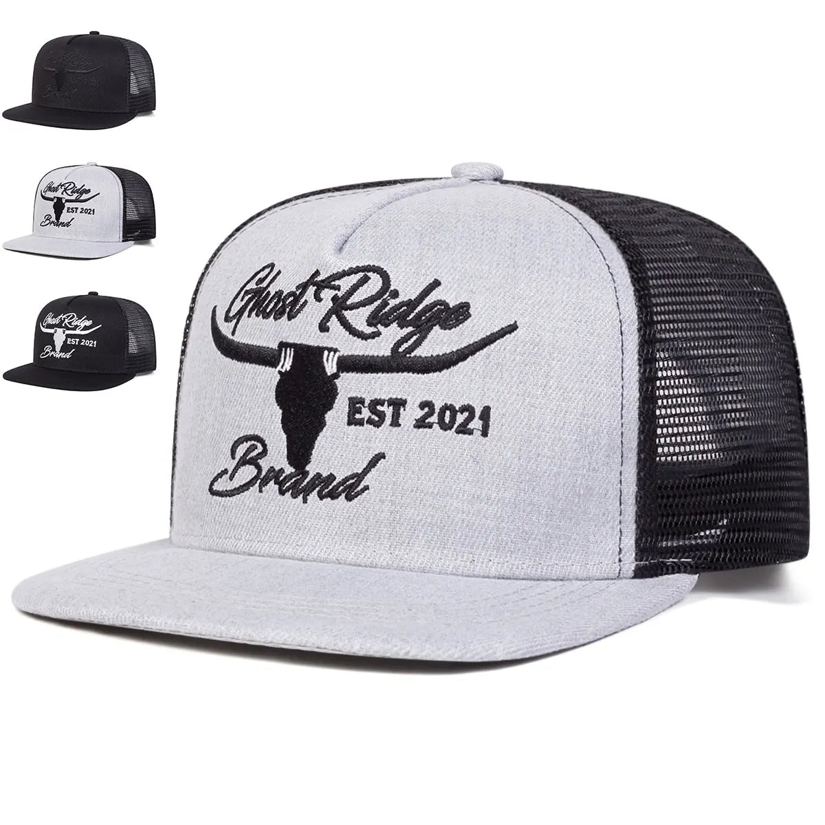 Unisex Bullhead Letter Embroidery Hip-hop Hats Baseball Caps Sunscreen Hat Snapback Hat