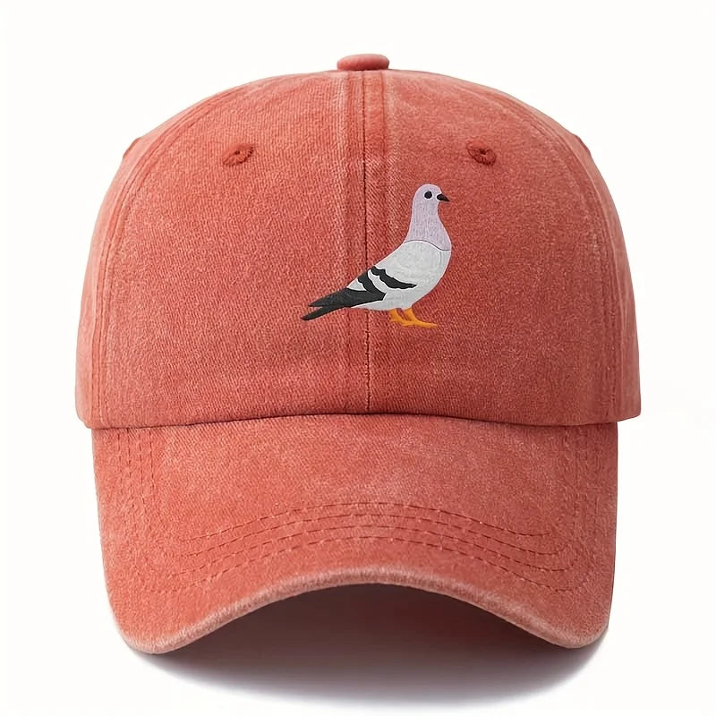 Pigeon Print Baseball Cap For Both Men And Women