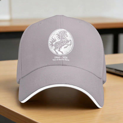 1966 2026 Year of The Fire Horse Zodiac Birth Horoscope Baseball Cap