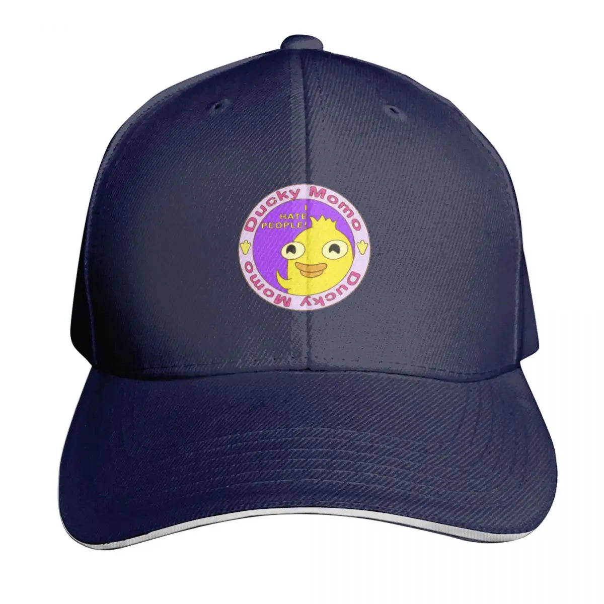 Ducky Momo I Hate People Baseball Cap