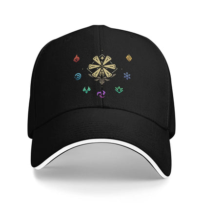 Genshin Impact Elements Impact Baseball Cap Fashion