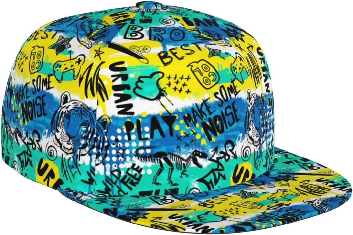 Fashion Graffiti-e008 Unisex Snapback Cap, Unisex Snapback Hip Hop Hats Cool