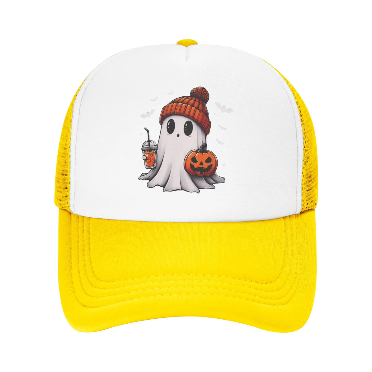 Halloween Cute Ghost Pumpkin Baseball Cap