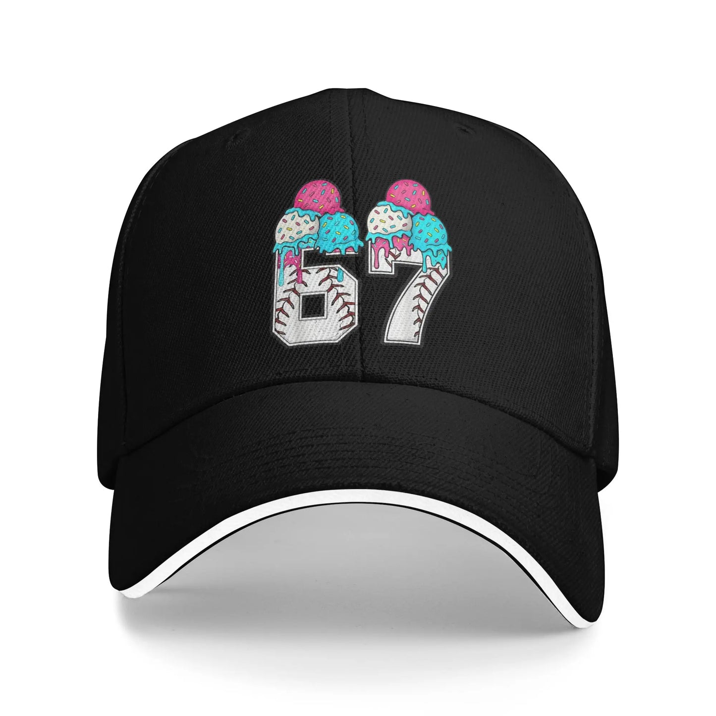 67 Six Seven 6-7 Funny Steal Brainrot Gaming Meme Baseball Caps