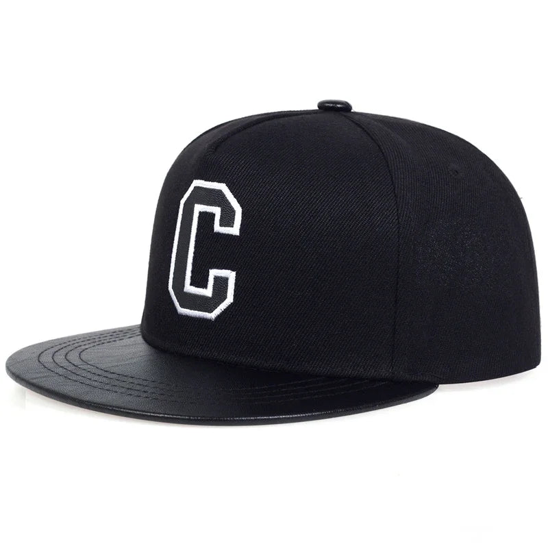 Unisex C Letter Embroidery Hip-hop Hats Spring Autumn Adjustable Baseball Caps Snapback Caps