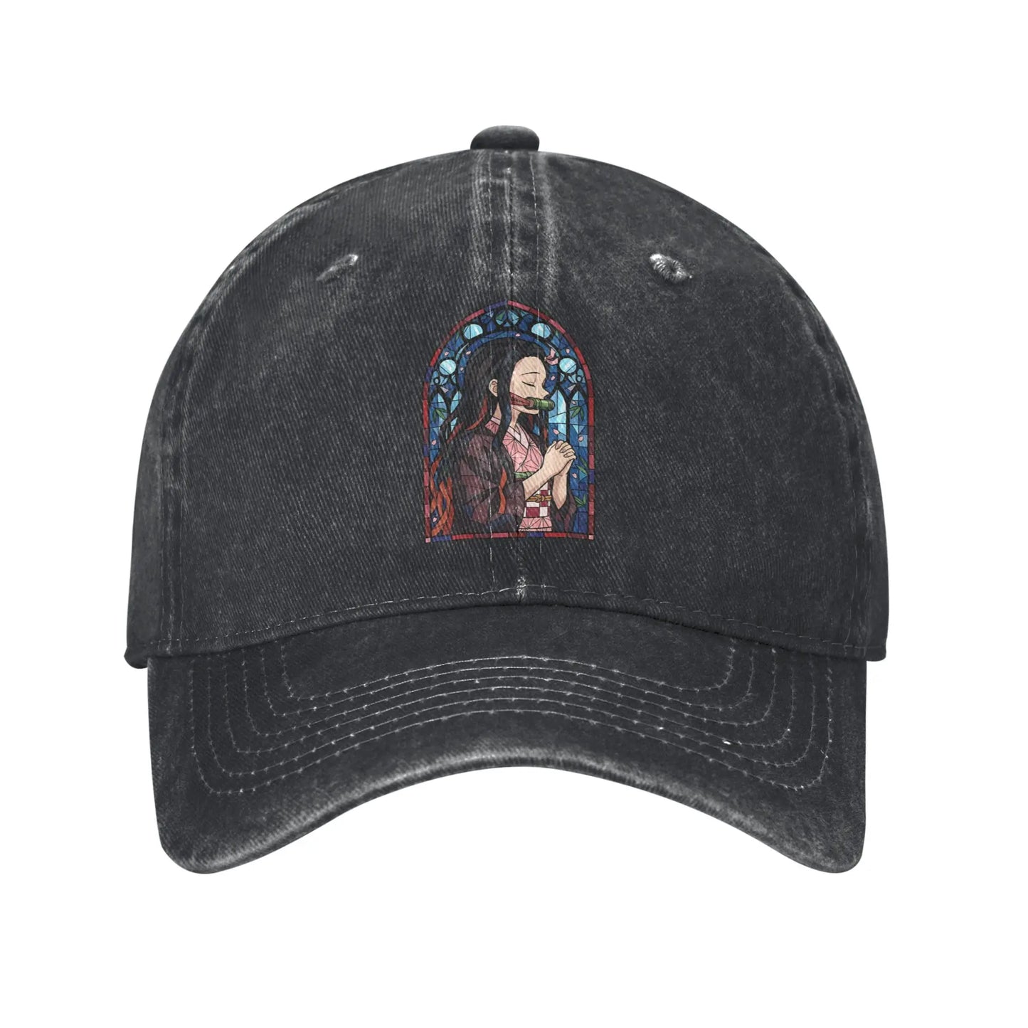 Pure Color Dad Hats Nezuko Kamado Baseball Caps Demon Slayer