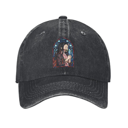 Pure Color Dad Hats Nezuko Kamado Baseball Caps Demon Slayer