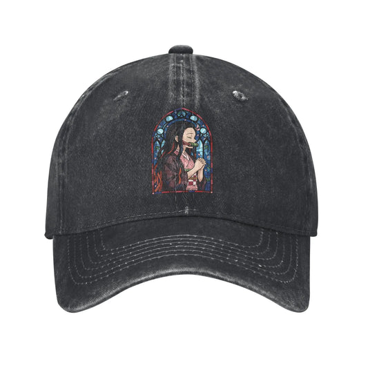 Pure Color Dad Hats Nezuko Kamado Baseball Caps Demon Slayer
