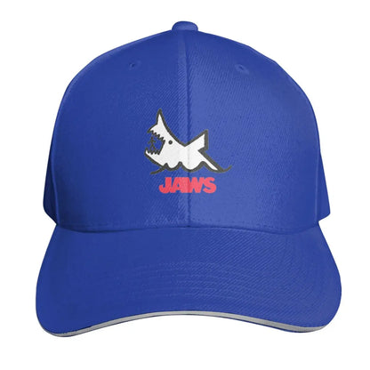 Jaws 50th Anniversary Logo Movie Cap Fashion Casual Baseball Caps