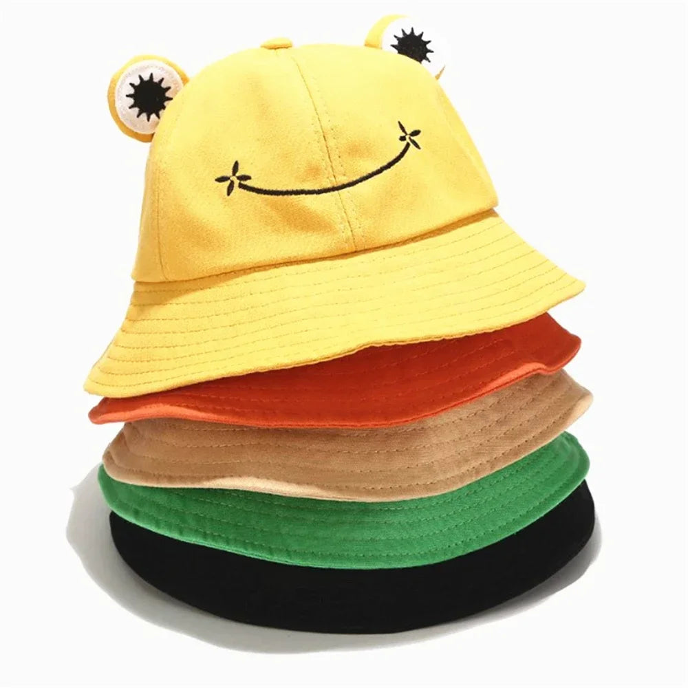 Froggy Bucket Hat Cap Cute Outdoor Sun Hat