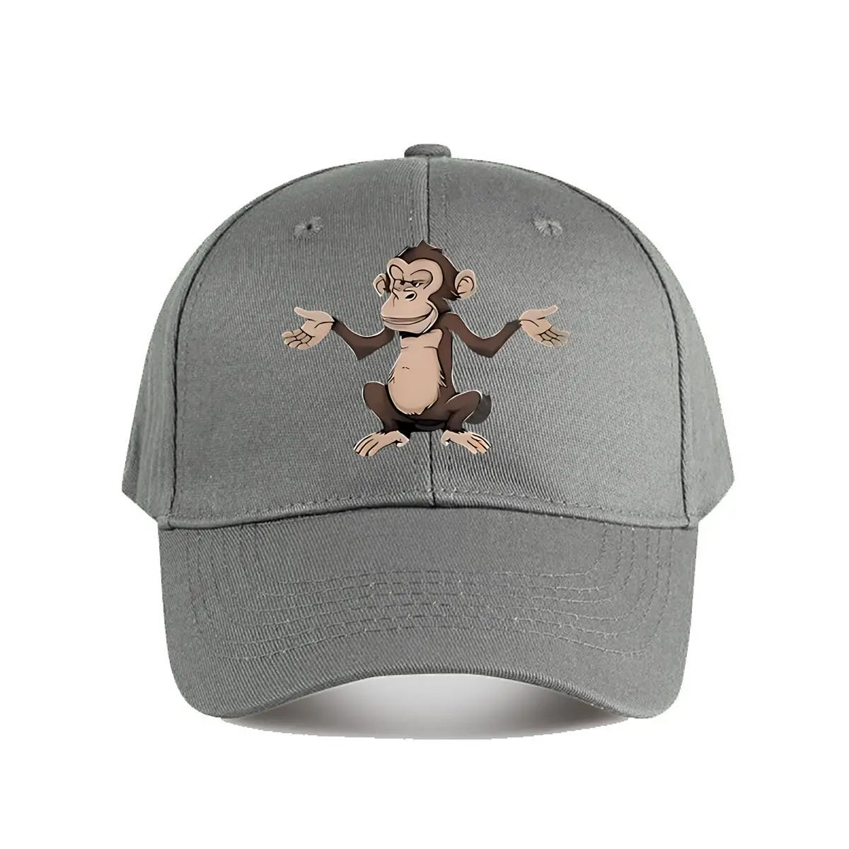Funny Cartoon Monkey Vinyl Wall Decor Baseball Cap
