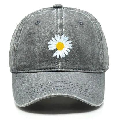 New Daisy Print Baseball Cap