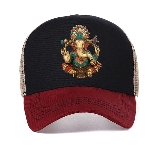 Ganesha Fashion Casual hat Hindu God of Wisdom Baseball Cap