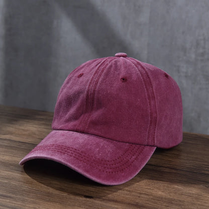 Unisex Cotton Baseball Cap Washed Cloth Men Women Snapback Truck