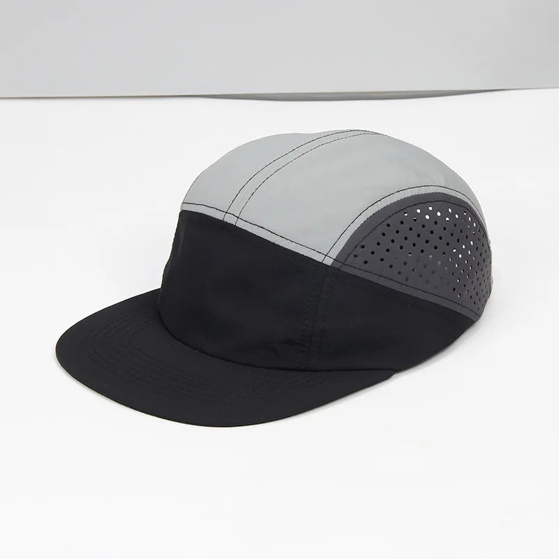 Quick Drying Nylon 5 Panel Snapback Hat For Men Women