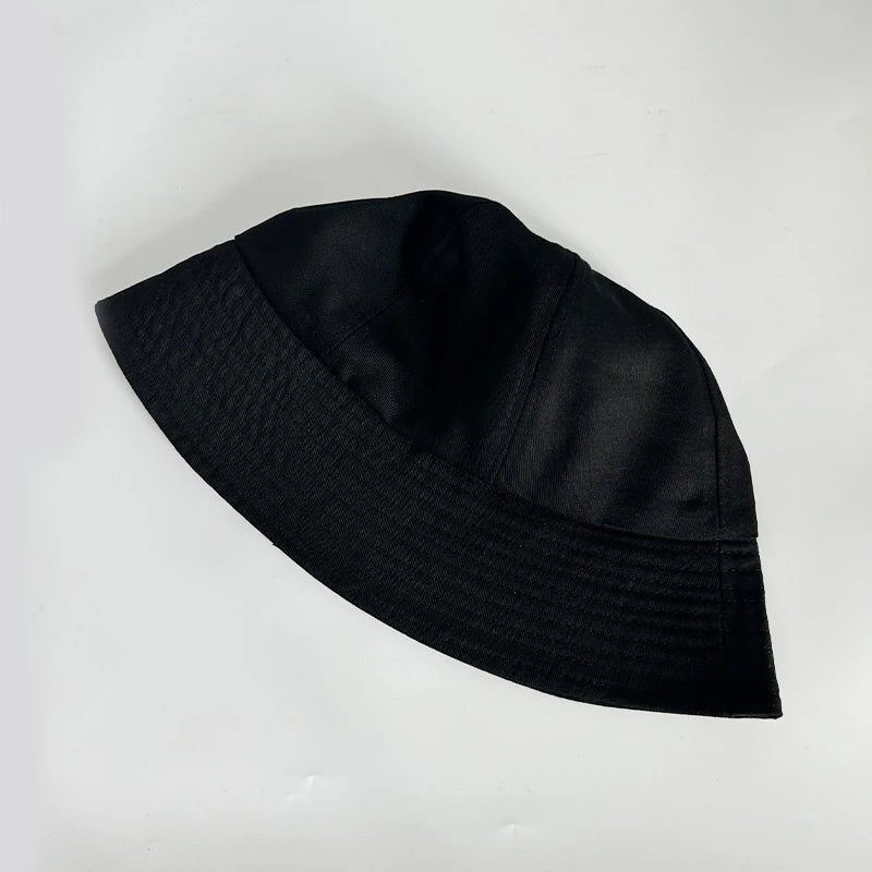 Fashion Girly Overfit Round Bucket Hat Ladies Daily Fisherman Cap