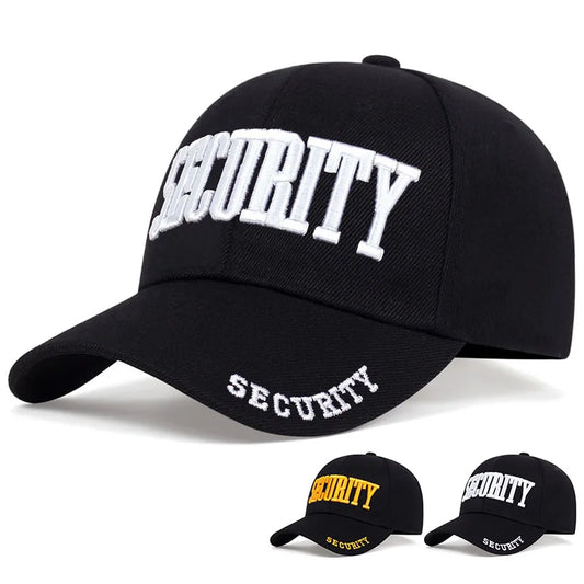 SECURITY Letter Embroidery Baseball Cap