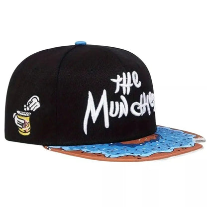 Fashion THE MUNCHIES Baseball Cap Embroidery Notched Donuts