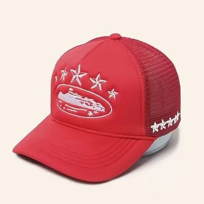 Fashionable Embroidered Baseball Hat Five Star Color