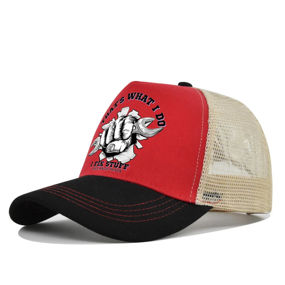 New Fashion Spring Summer Printed Mesh Breathable Baseball Cap