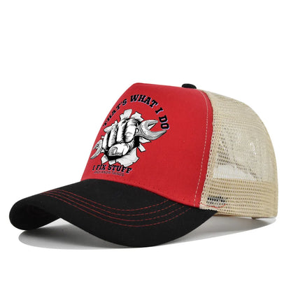 New Fashion Spring Summer Printed Mesh Breathable Baseball Cap