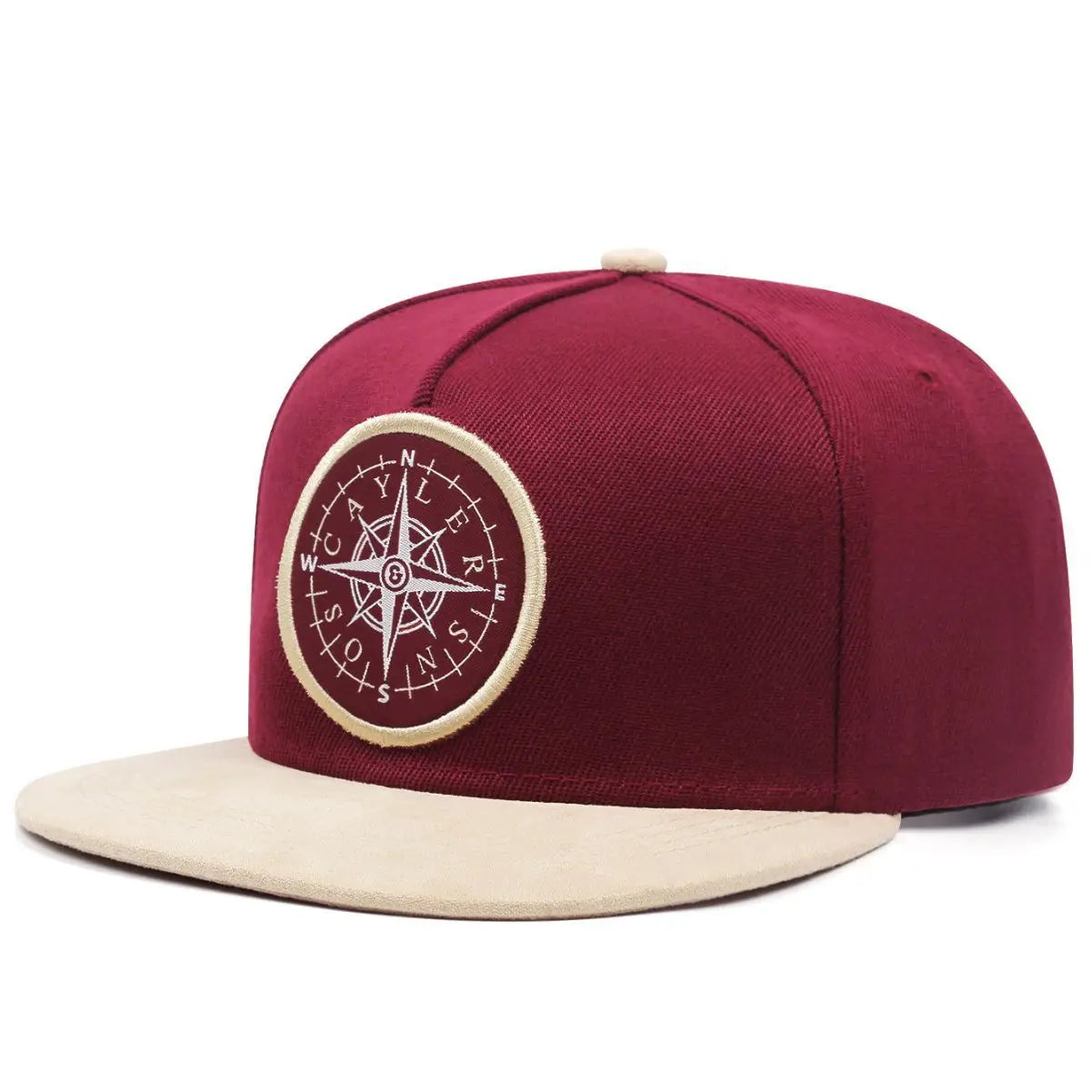Handsome Street Photography Compass Labeling Pattern Versatile Casual Sports Couple's Simple Snapback Hat