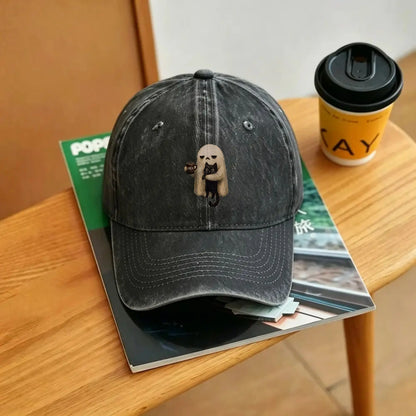 Ghost-Cat Spooky Black Cat Aesthetic Casual Baseball Cap