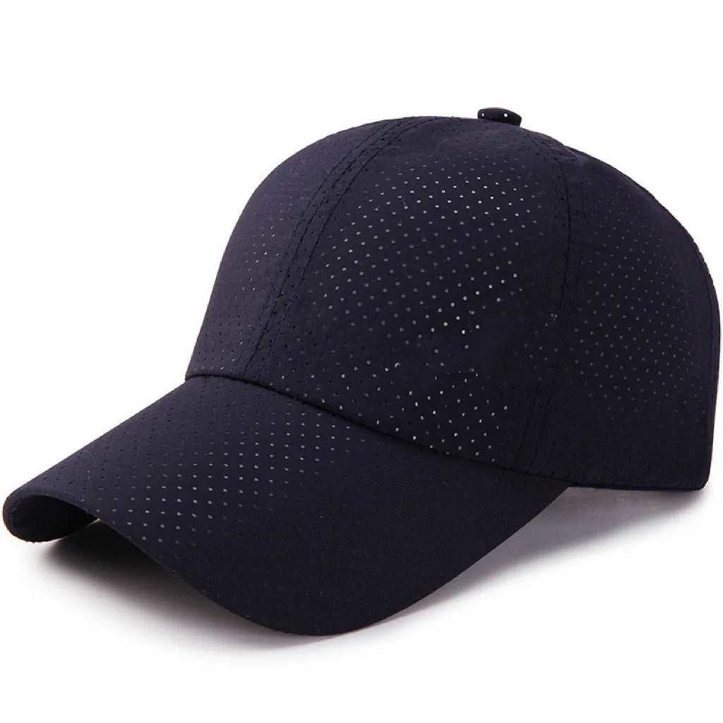Hat Men Spring Summer Solid Color Mesh Cap Baseball Cap