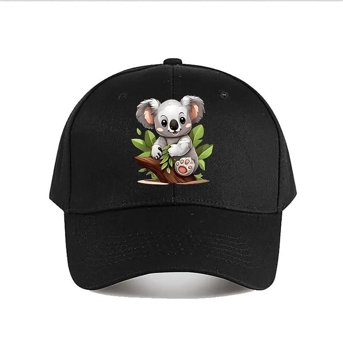 Cute Cartoon Koala Plush Toy Kids Room Decor Baseball Cap