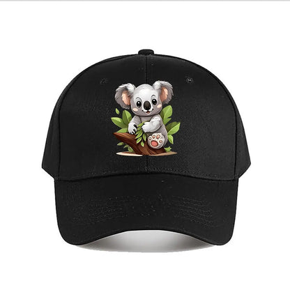 Cute Cartoon Koala Plush Toy Kids Room Decor Baseball Cap