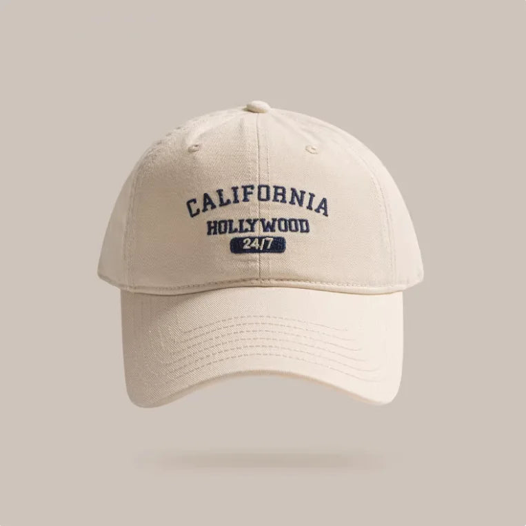 Korean INS Letter Embroidered Cotton Baseball Cap