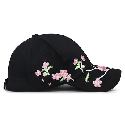 Embroidery Floral Baseball Cap
