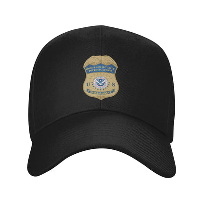ICE Immigration Logo And Customs Enforcement Sun Baseball Cap For Men