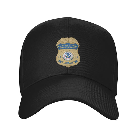 ICE Immigration Logo And Customs Enforcement Sun Baseball Cap For Men