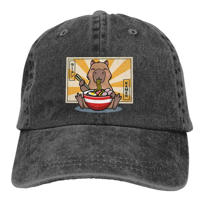 Capybara Multicolor Hat Peaked Women's Cap Ramen Personalized Visor Baseball Hat