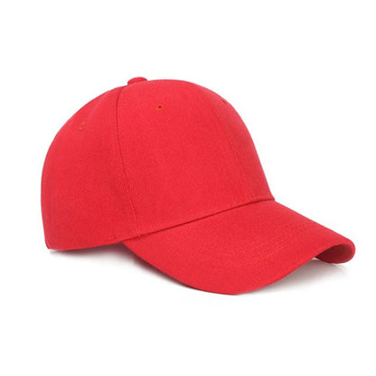 Solid Color Baseball Caps For Women Men Summer Sun Hats
