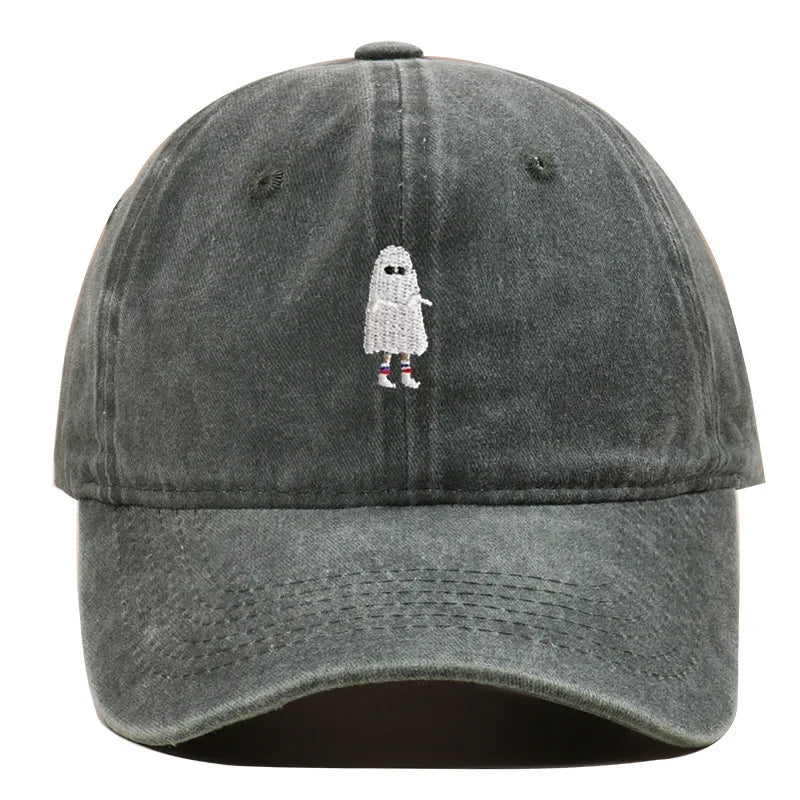 Halloween Ghost Embroidered Baseball Hat