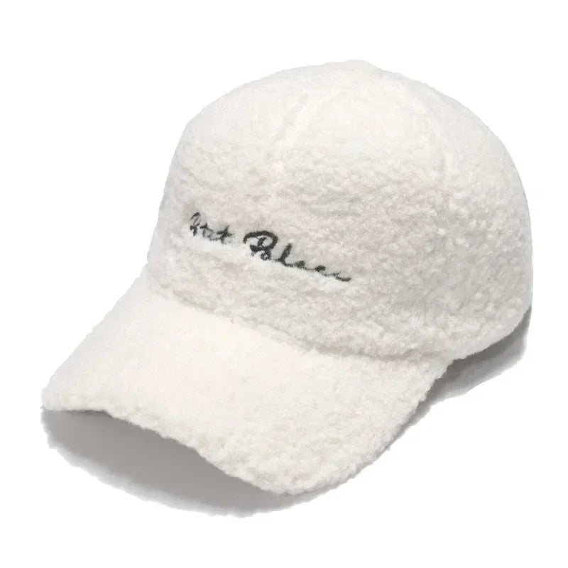 Warm Sun Hat Plush Baseball Cap Winter