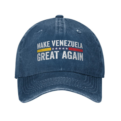 Washed Baseball Cap Make Venezuela Great Again Summer For Men Women