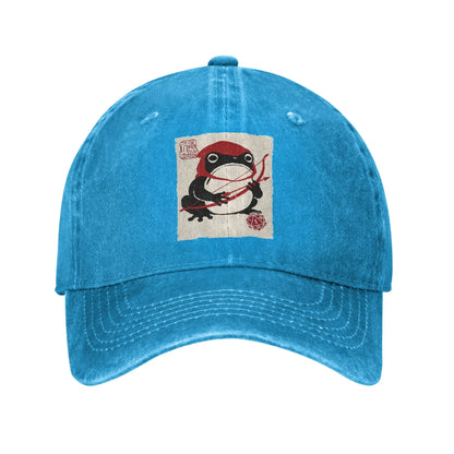 NAT 1 DND Board Games Ranger Japanese Grumpy Frog Casual Baseball Cap