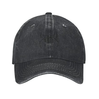 Spider Baseball Caps Casual Distressed Washed