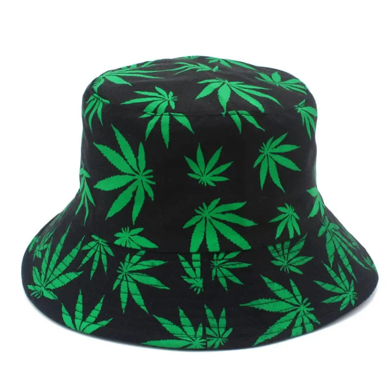 Hats Outdoor Fishman Cap Wide Brim Beach Panama Maple Leaves Sun Caps Men Women Bucket Hat