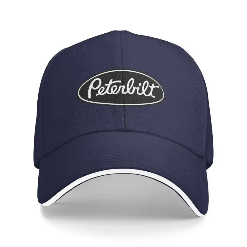 Peterbilt Truck Racing Print Baseball Cap