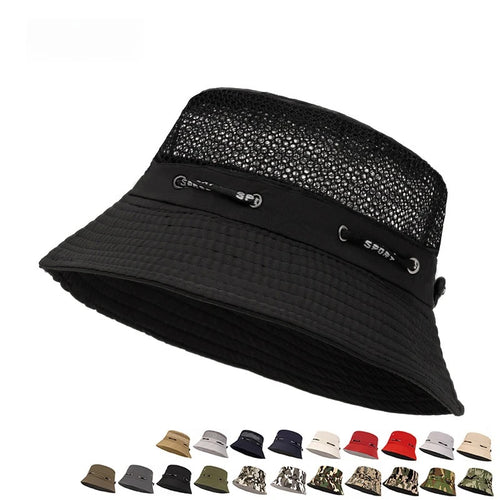 Summer Breathable Mesh Small Basin Hat Bucket Hat