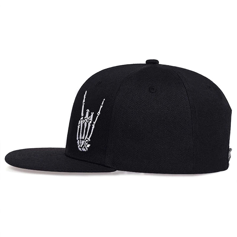 Unisex Skeleton Fingers Embroidery Hip-hop Hats Spring Autumn Outdoor