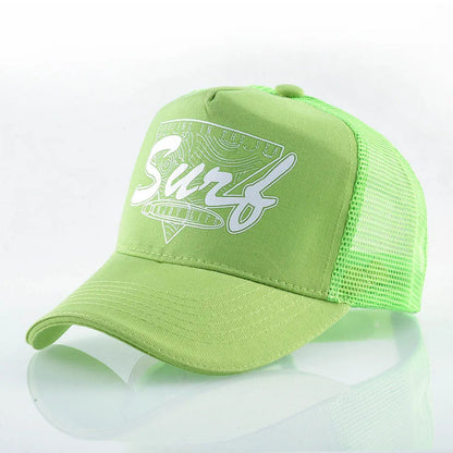 FS Red Yellow 5 Panel Baseball Cap For Men Summer