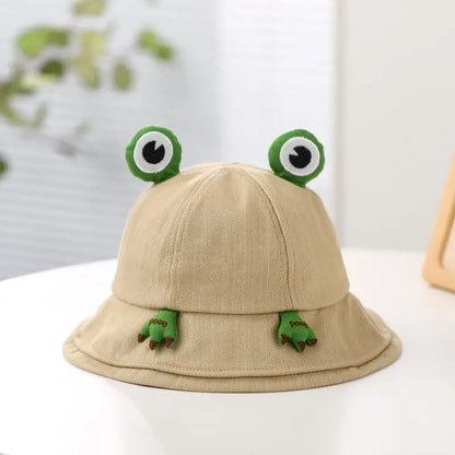 RICYGVM Funny Frog Fisherman Hat For Women Sunscreen Bucket Hat Unisex