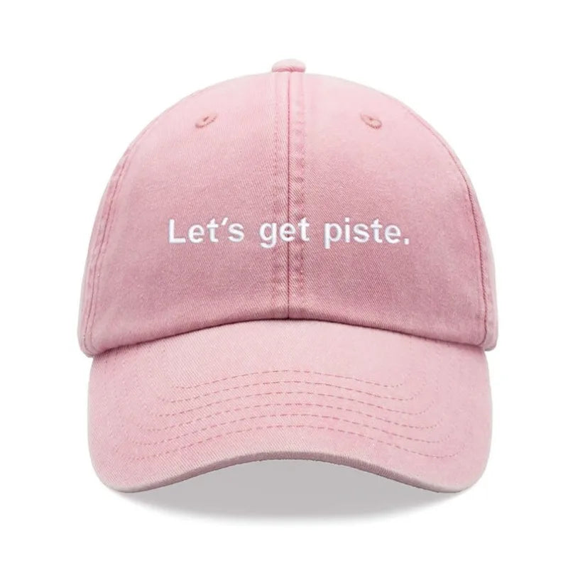 "Let's Get Piste" Baseball Caps For Women