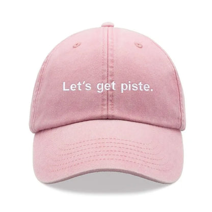 "Let's Get Piste" Baseball Caps For Women